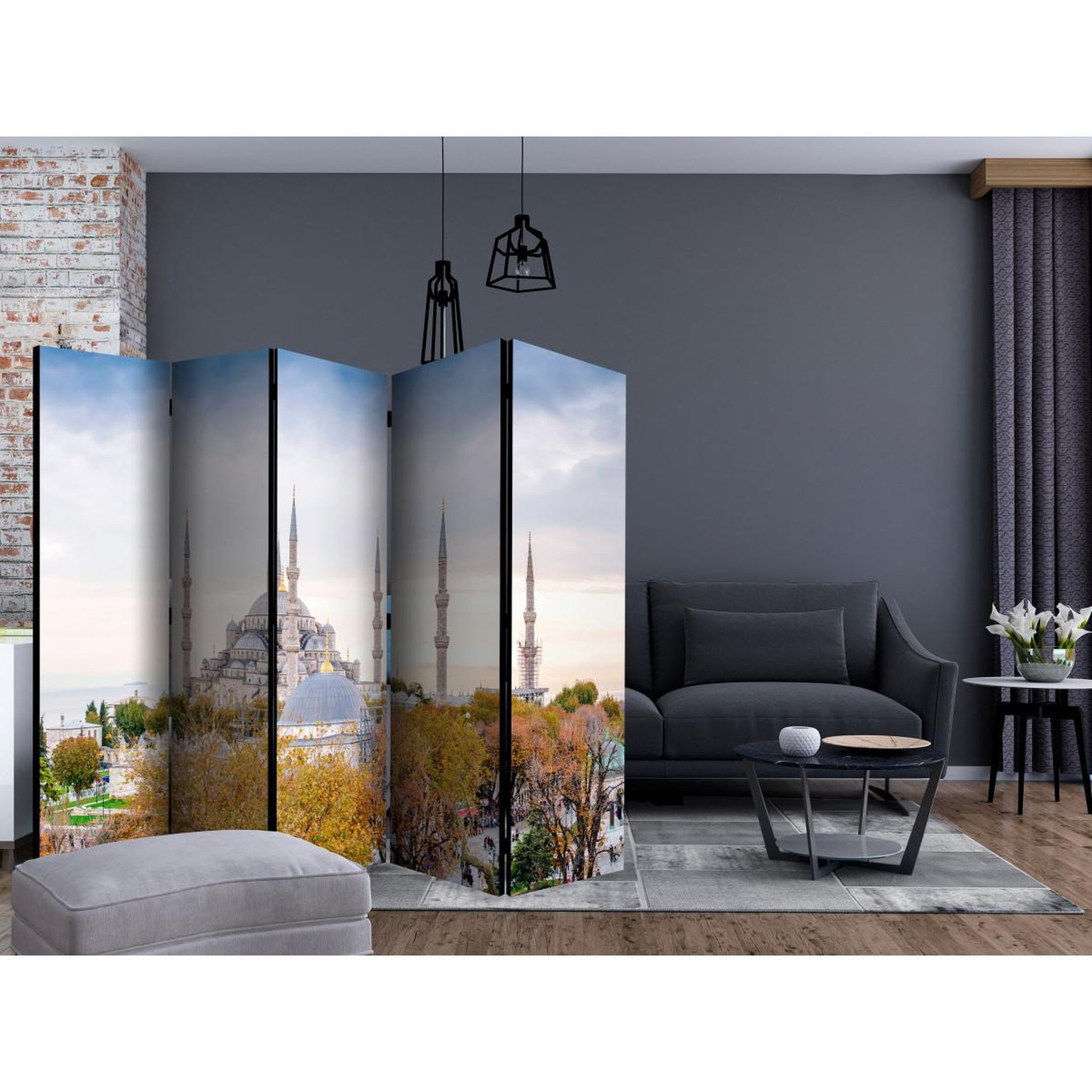 Voir la diapositive 2 : Paris Prix Paravent 5 volets  hagia sophia istanbul  172x225cm