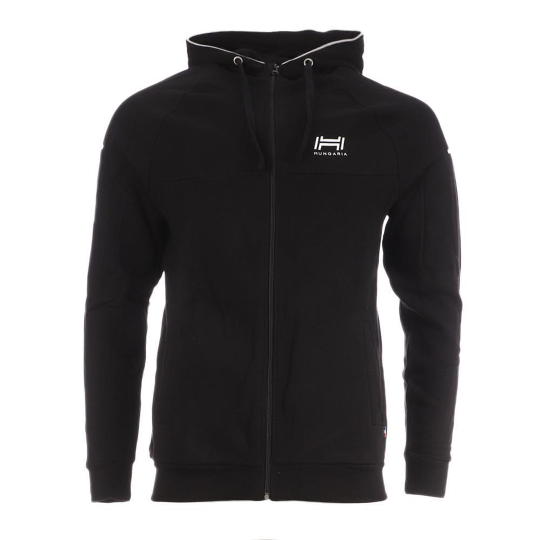 HUNGARIA Sweat zippé noir homme hungaria coggia. Coloris disponibles : Noir