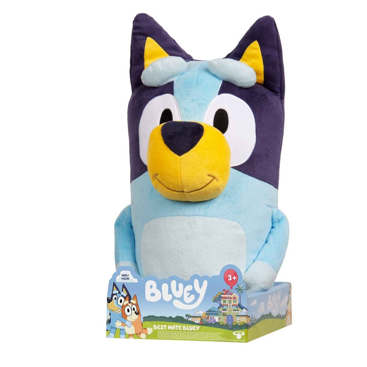 MOOSE TOYS Grande Peluche 45 cm - Bluey