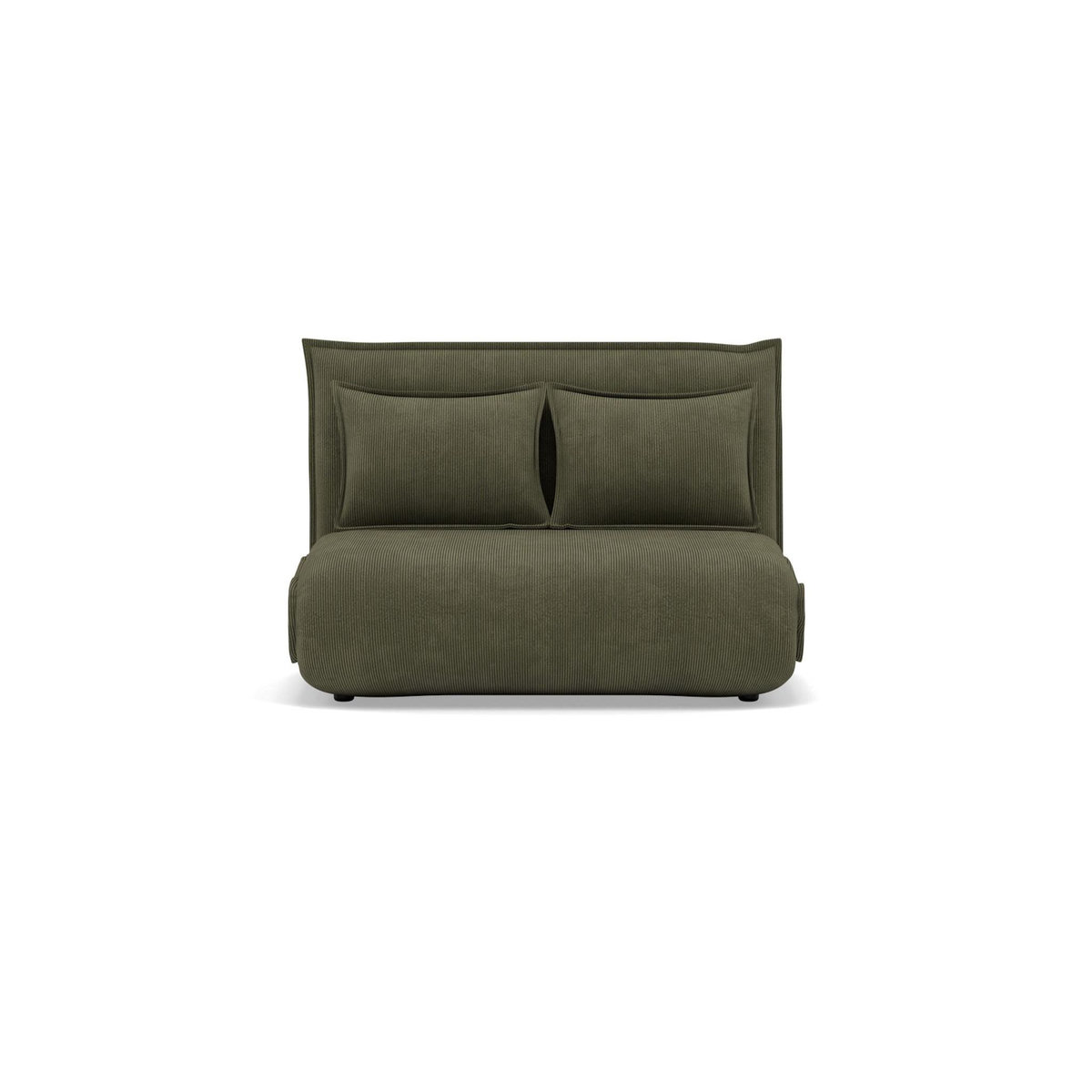 BEST MOBILIER Candice - banquette 2 places convertible clic-clac en velours côtelé