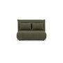 Voir la diapositive 1 : BEST MOBILIER Candice - banquette 2 places convertible clic-clac en velours côtelé