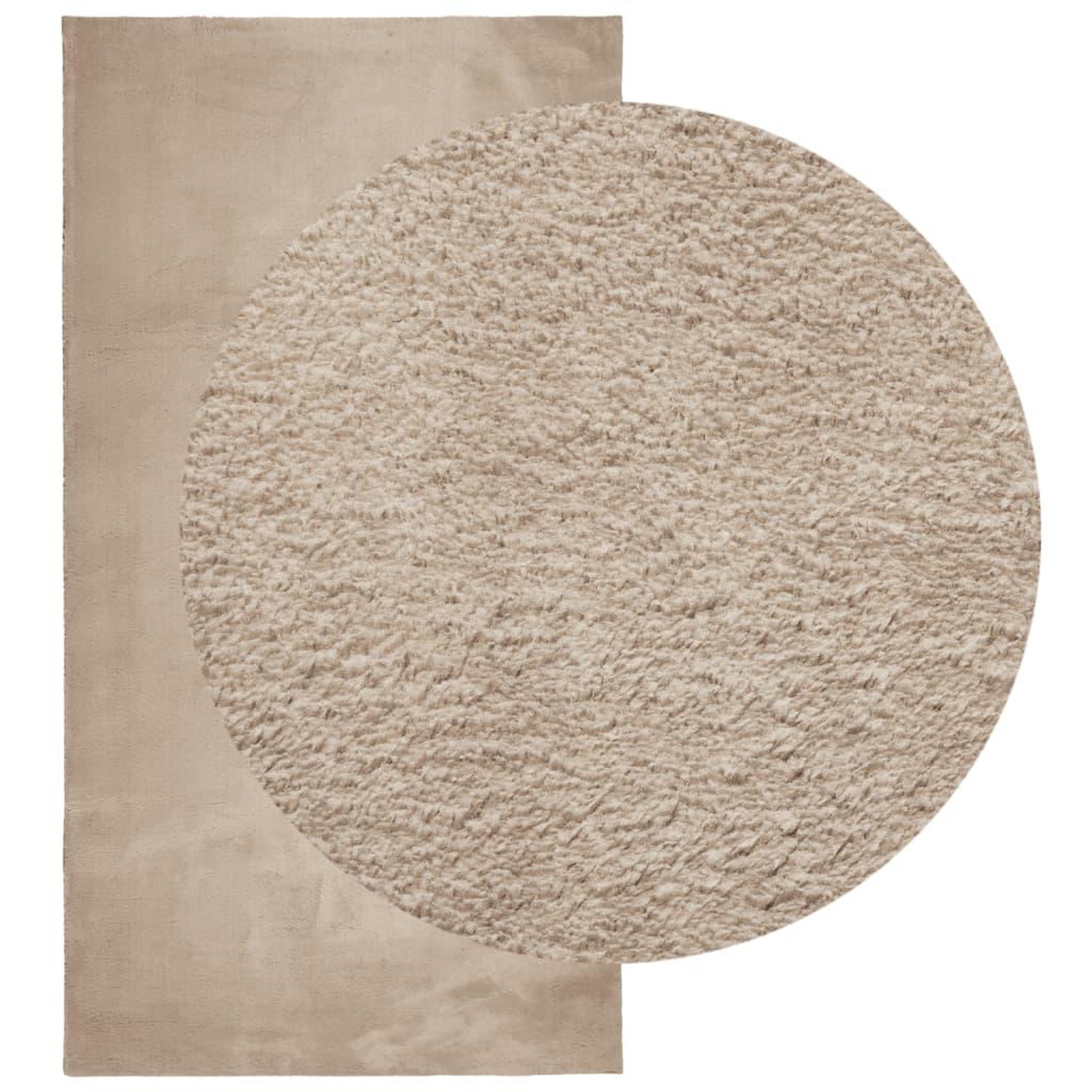 Voir la diapositive 3 : VIDAXL Tapis HUARTE a poils courts doux et lavable sable 60x110 cm