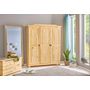 Voir la diapositive 1 : Armoire rustique en pin massif 3 portes  L150cm BASTIAN