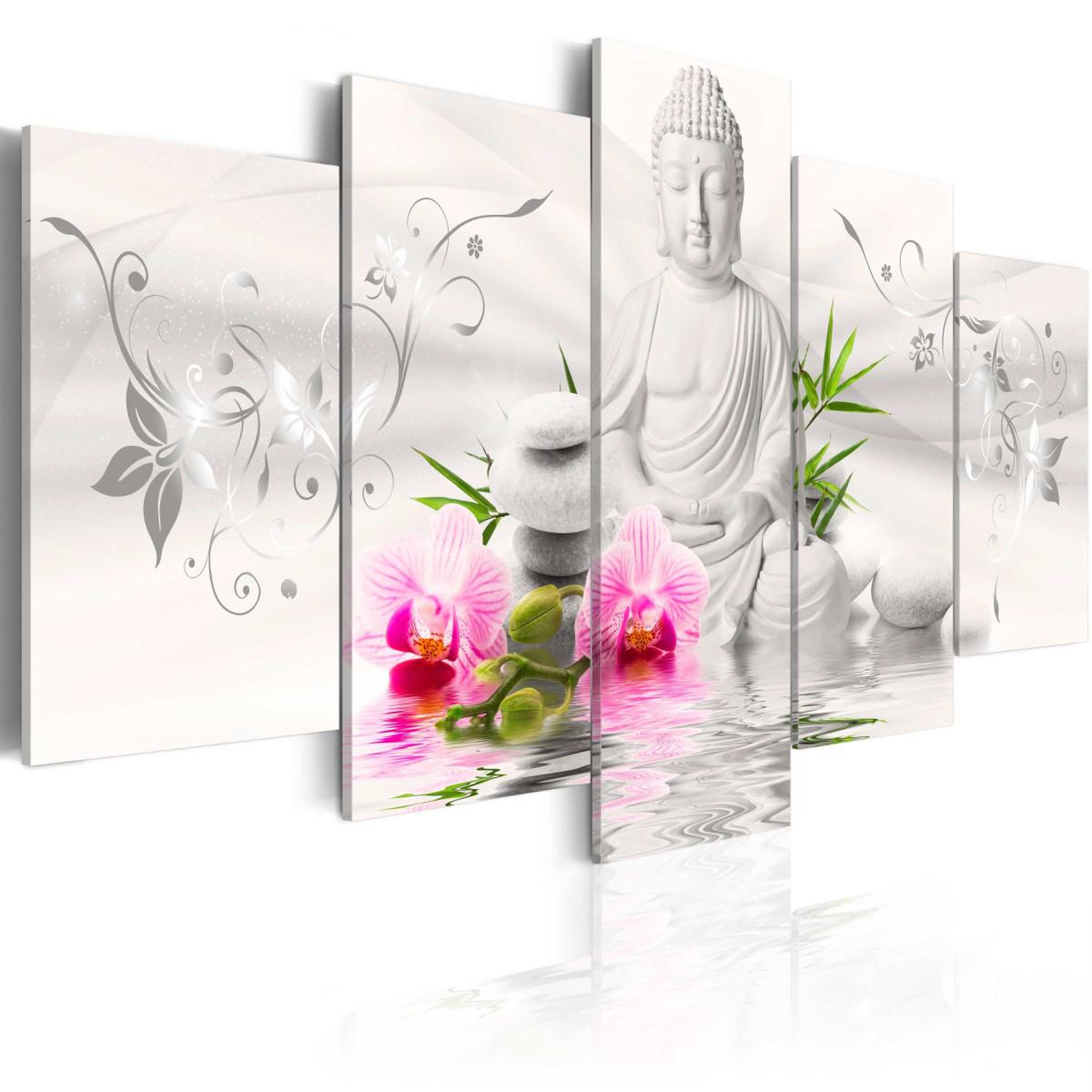 Paris Prix Tableau imprimé  pearl buddha. Coloris disponibles : Multicolore
