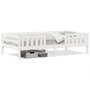 Voir la diapositive 2 : VIDAXL Cadre de lit sans matelas blanc 90x200 cm bois de pin massif