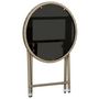 Voir la diapositive 4 : VIDAXL Table a the Beige 60 cm Resine tressee et verre trempe