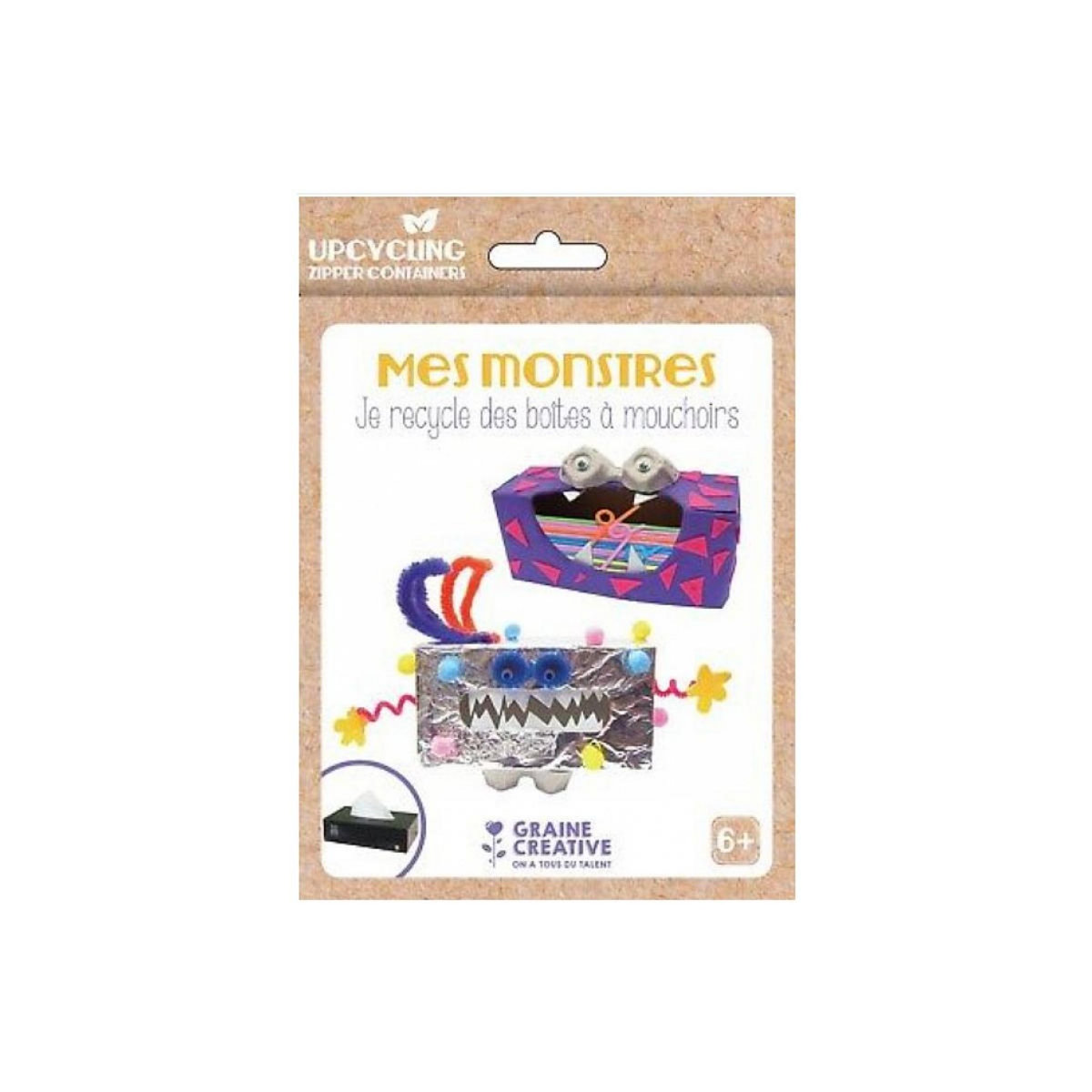 Graine créative Kit de Upcycling pour Boîte de Mouchoirs - Créez des Objets Uniques et Amusants