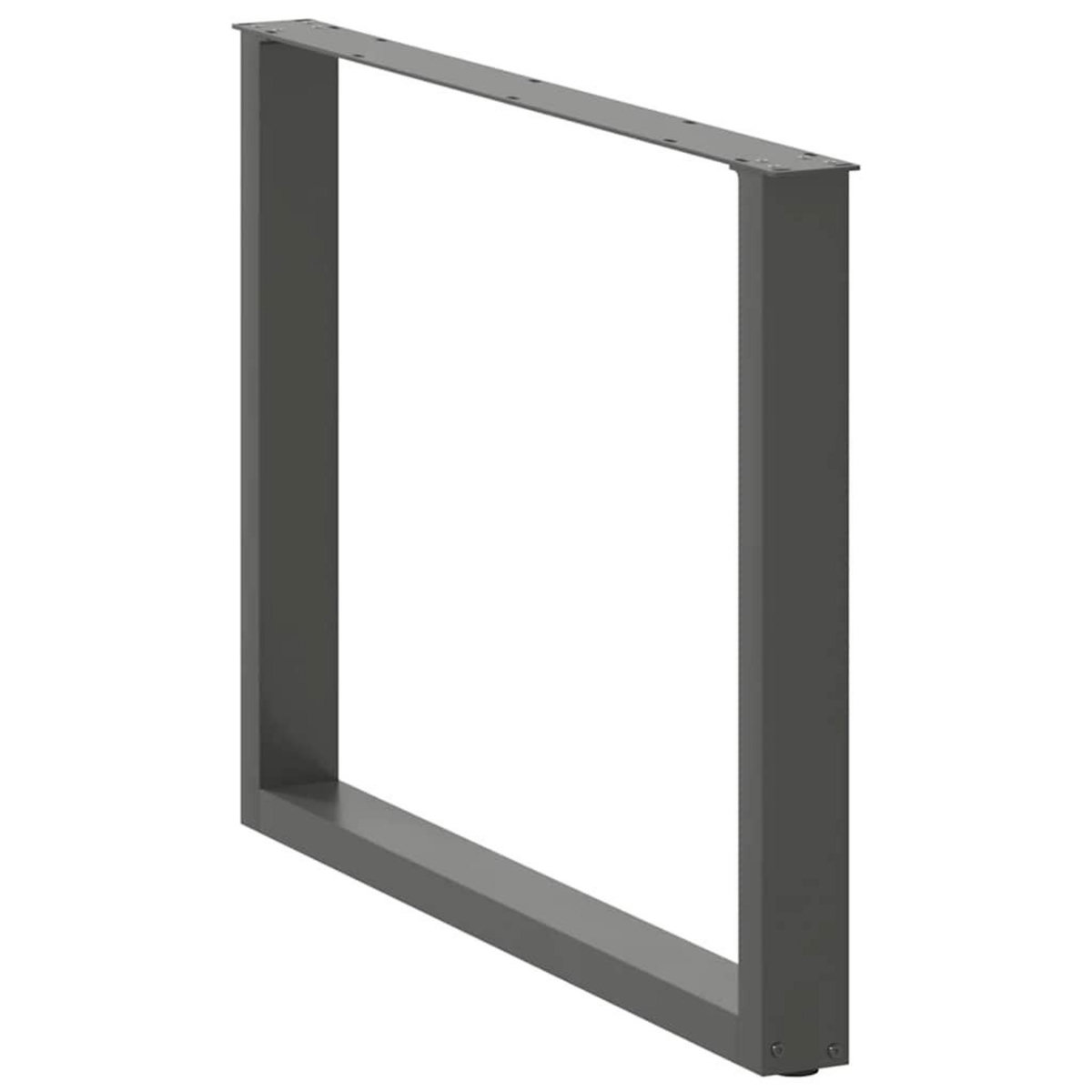 VIDAXL Pieds de table a manger forme de U 2 pcs 100x(72-73) cm acier