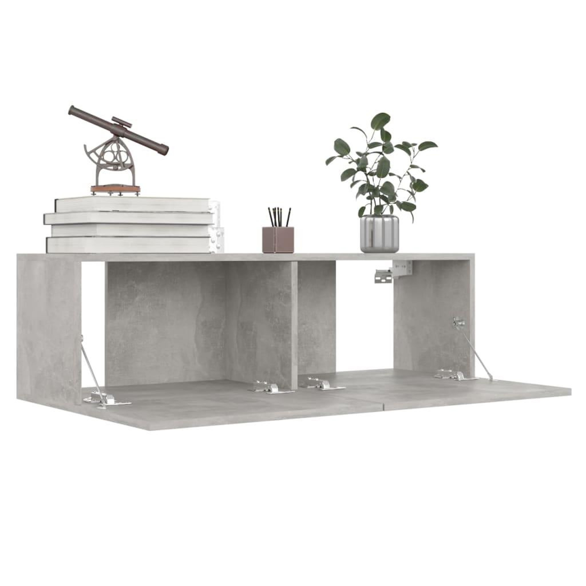 Voir la diapositive 4 : VIDAXL Ensemble de meubles TV 6 pcs Gris beton Bois d'ingenierie
