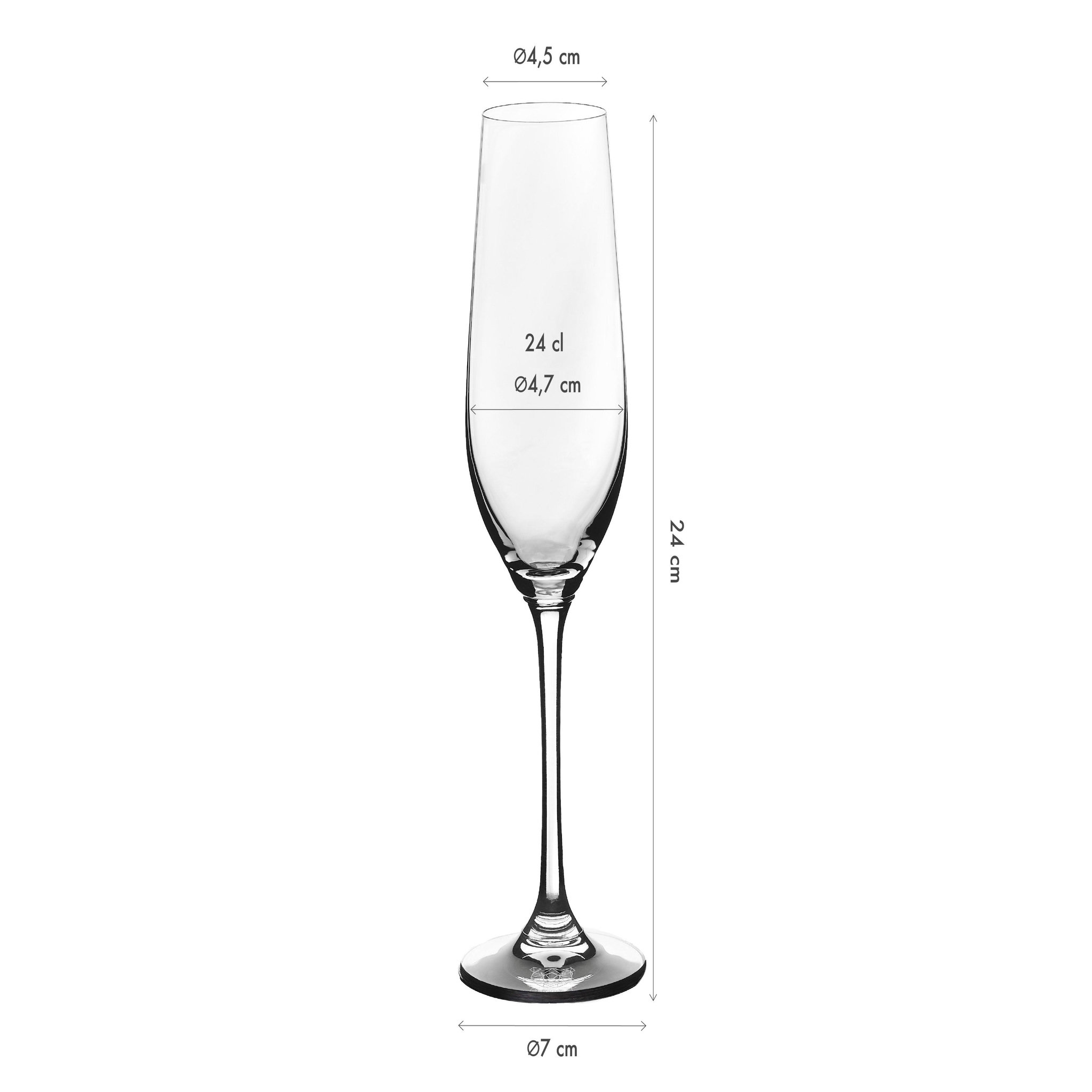 Voir la diapositive 3 : BJORN Flûte 22cl lagom - 6 pièces
