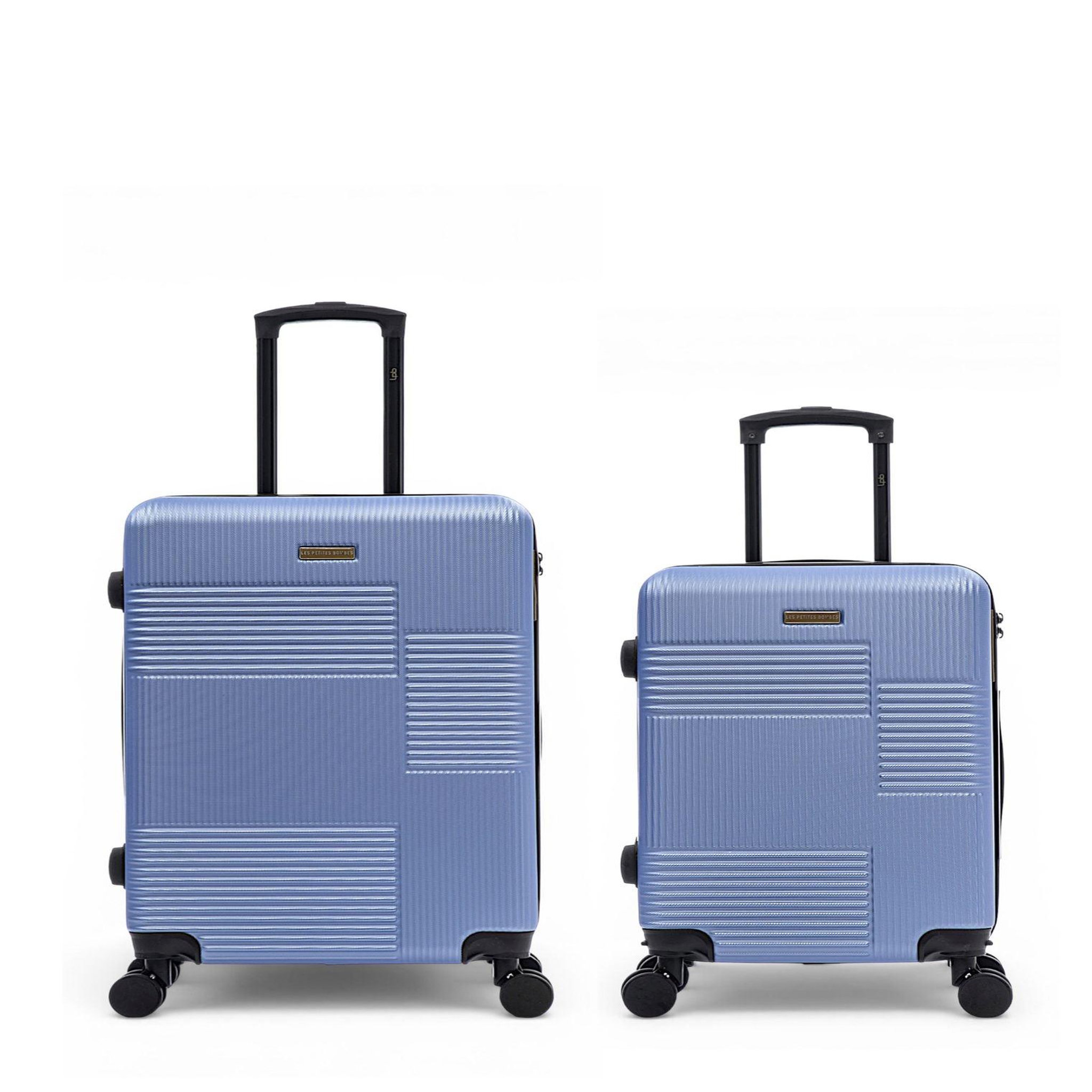 LES P'TITES BOMBES LPB Lot de 2 Valises Rigides Taille Moyenne et Cabine LIVIA