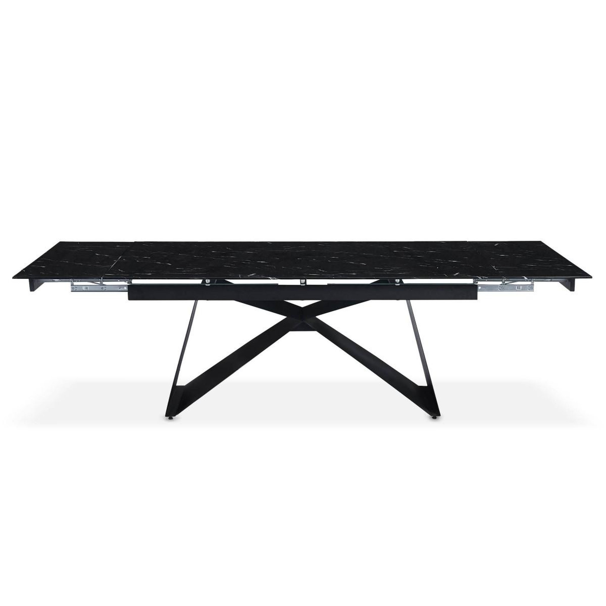 Voir la diapositive 3 : Paris Prix Table de Repas Extensible  Nayla  180-260cm Noir