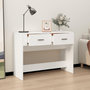 Voir la diapositive 3 : VIDAXL Table console Blanc 100x39x75 cm Bois d'ingenierie