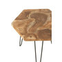 Voir la diapositive 3 : Paris Prix Lot de 2 Tables d'Appoint en Teck  Hexa  58cm Naturel