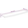 Voir la diapositive 6 : VIDAXL Dessus de table bord vivant 160x40x2,5 cm bois de manguier brut