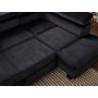 Voir la diapositive 5 : LISA DESIGN Nairobi - canapé d'angle convertible - en velours - 5 places - avec têtières - droit