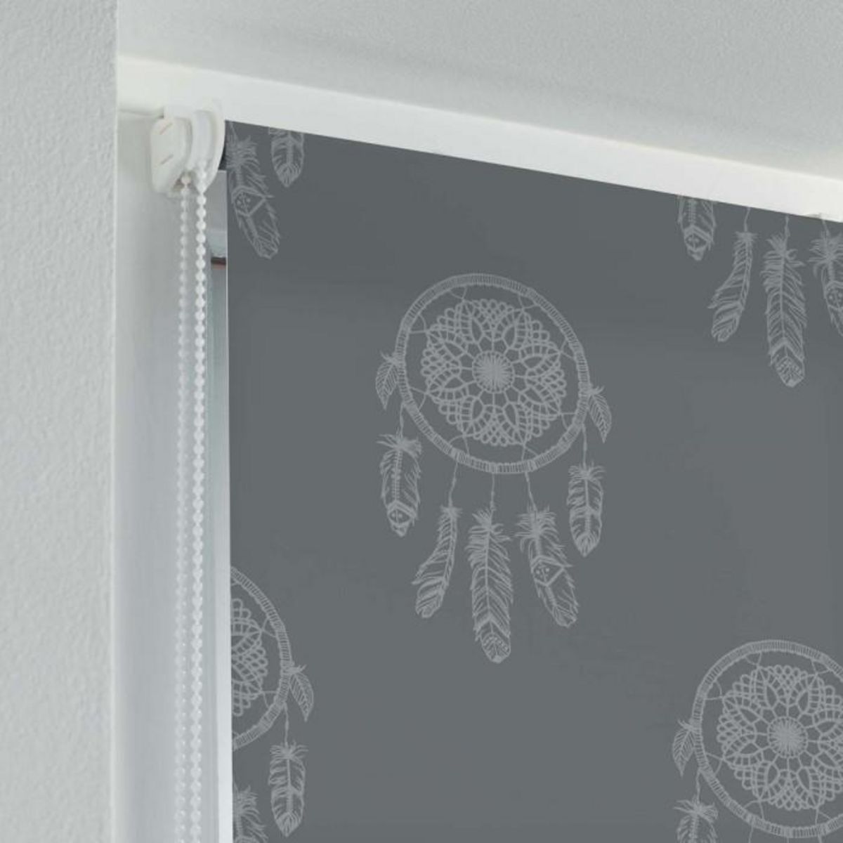 Paris Prix Store Enrouleur Tamisant  Kaya  90x180cm Gris