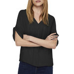 Vero Moda T-Shirt Noir Femme Vero Moda Mathilda. Coloris disponibles : Noir