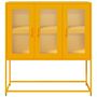 Voir la diapositive 5 : VIDAXL Buffet jaune moutarde 100,5x39x107 cm acier lamine a froid