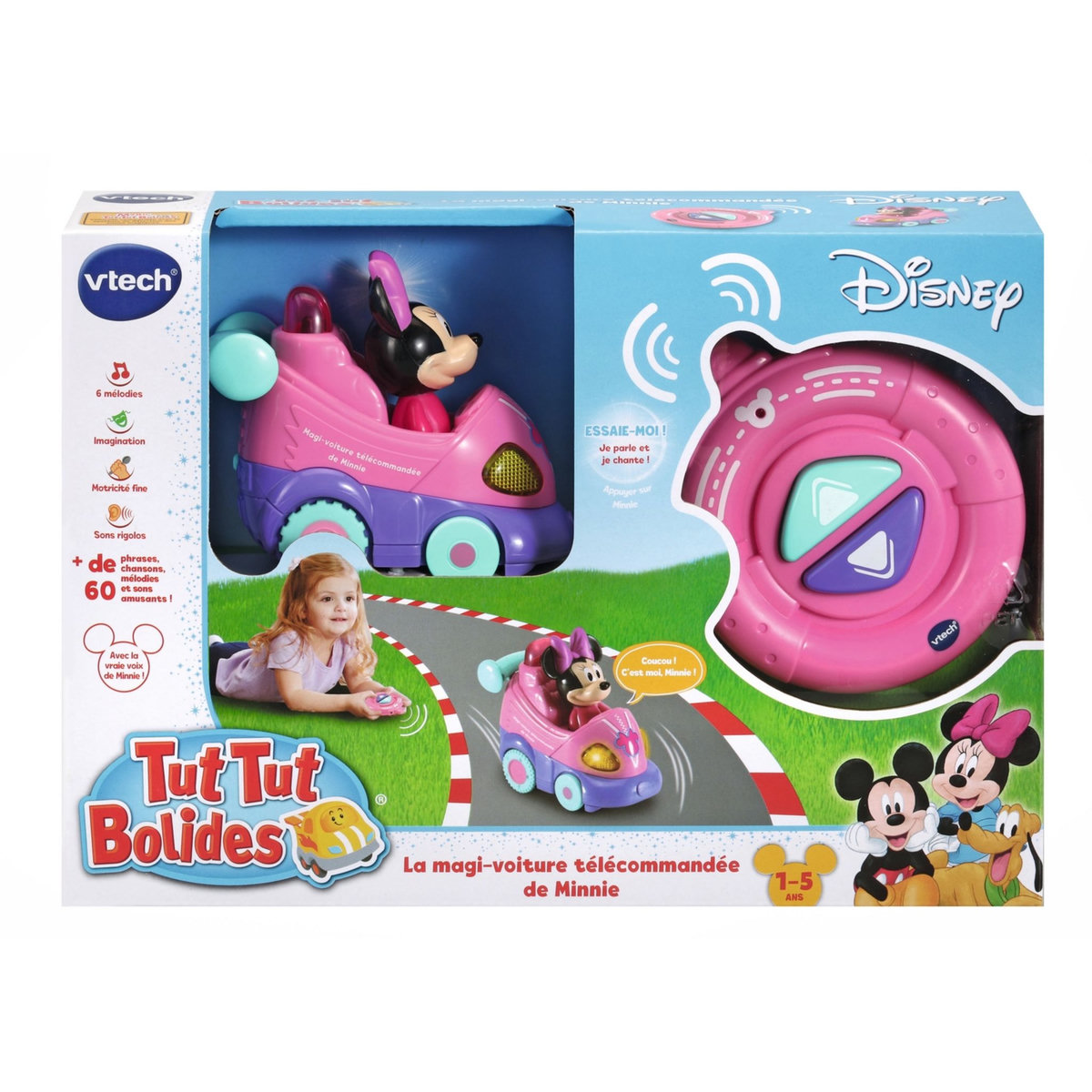 VTECH La magi-voiture télécommandée de Minnie - Tut Tut Bolides