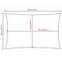 Voir la diapositive 6 : VIDAXL Voile de parasol tissu oxford rectangulaire 4x7 m beige