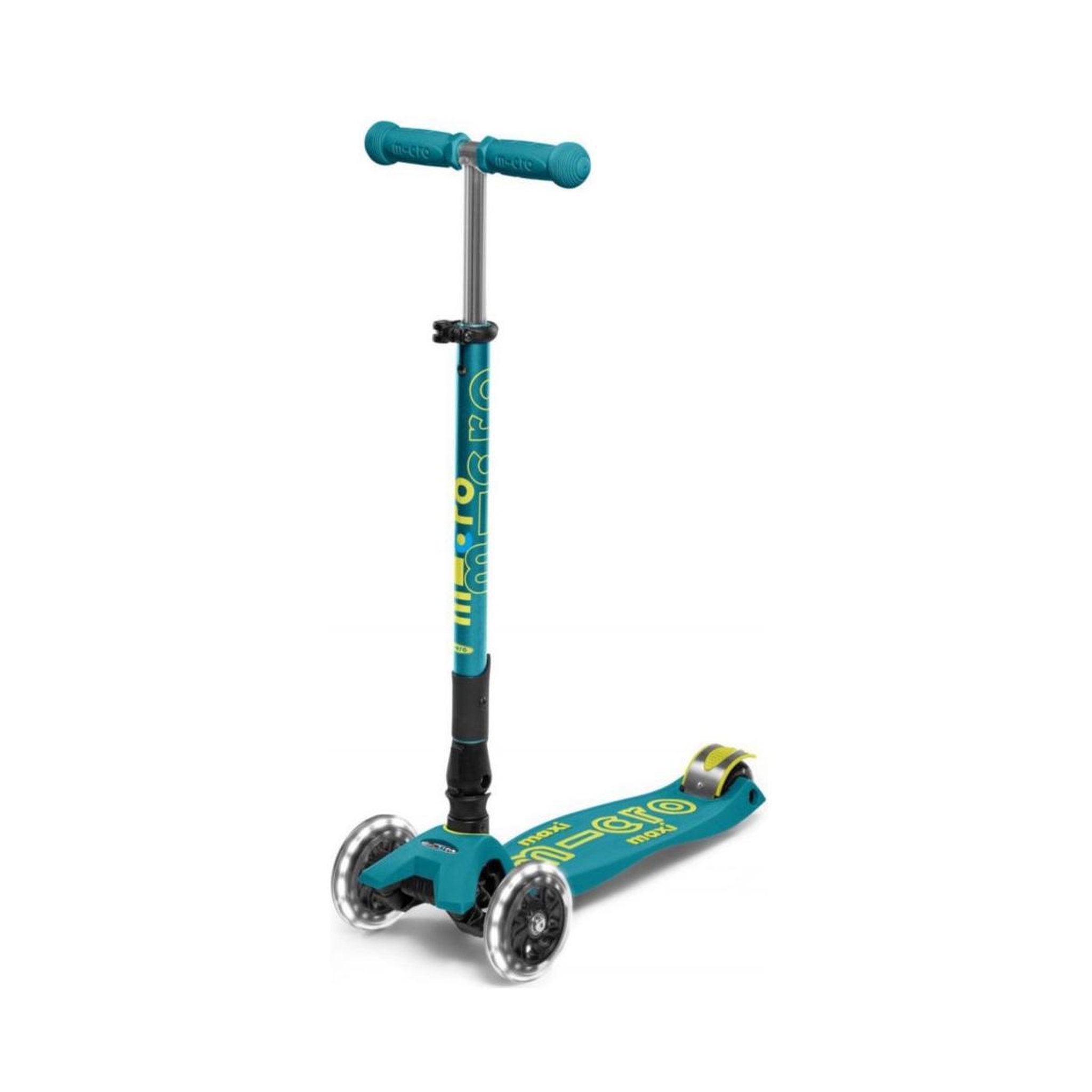 Micro Trottinette  Mobility Maxi  Deluxe Pliable LED Bleu Pétrole