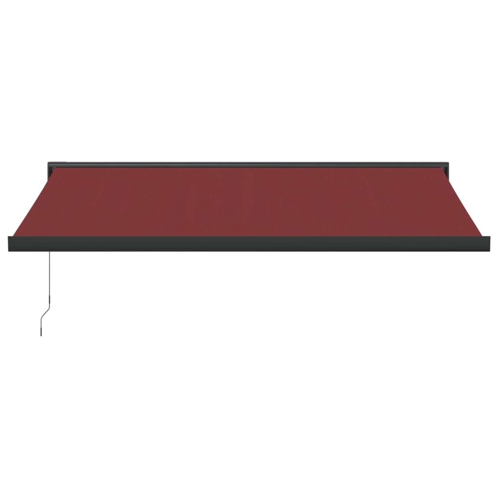 Voir la diapositive 3 : VIDAXL Auvent manuel retractable bordeaux 400x300 cm