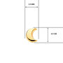 Voir la diapositive 3 : L'ATELIER D'AZUR Boucles d'Oreilles  Or 18 Carats 750/000  Jaune - Lunes