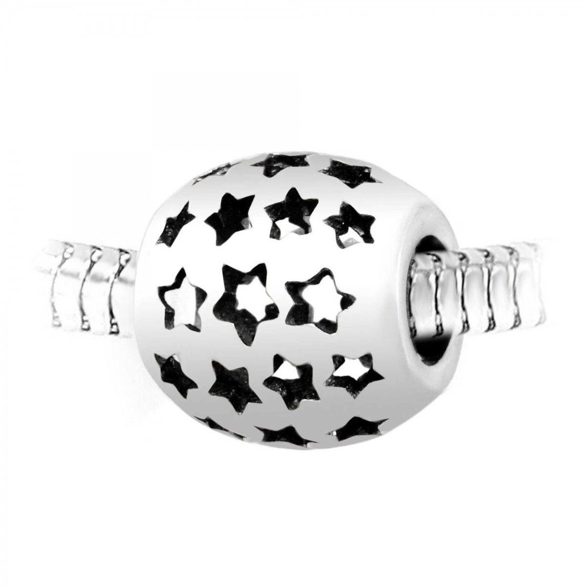 SC CRYSTAL Charm perle étoiles acier par SC Crystal
