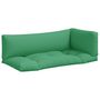 Voir la diapositive 2 : VIDAXL Coussins de palette lot de 3 vert tissu