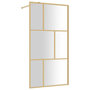 Voir la diapositive 2 : VIDAXL Paroi de douche avec verre ESG transparent dore 100x195 cm
