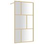 Voir la diapositive 2 : VIDAXL Paroi de douche avec verre ESG transparent dore 100x195 cm