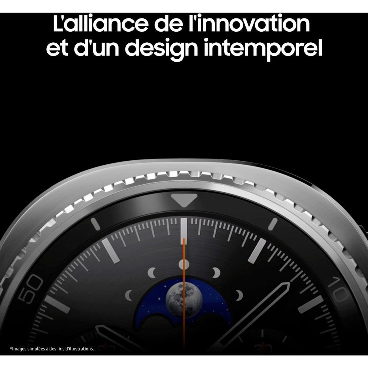 Samsung Montre connectée Galaxy Watch8 Classic Blanc BT