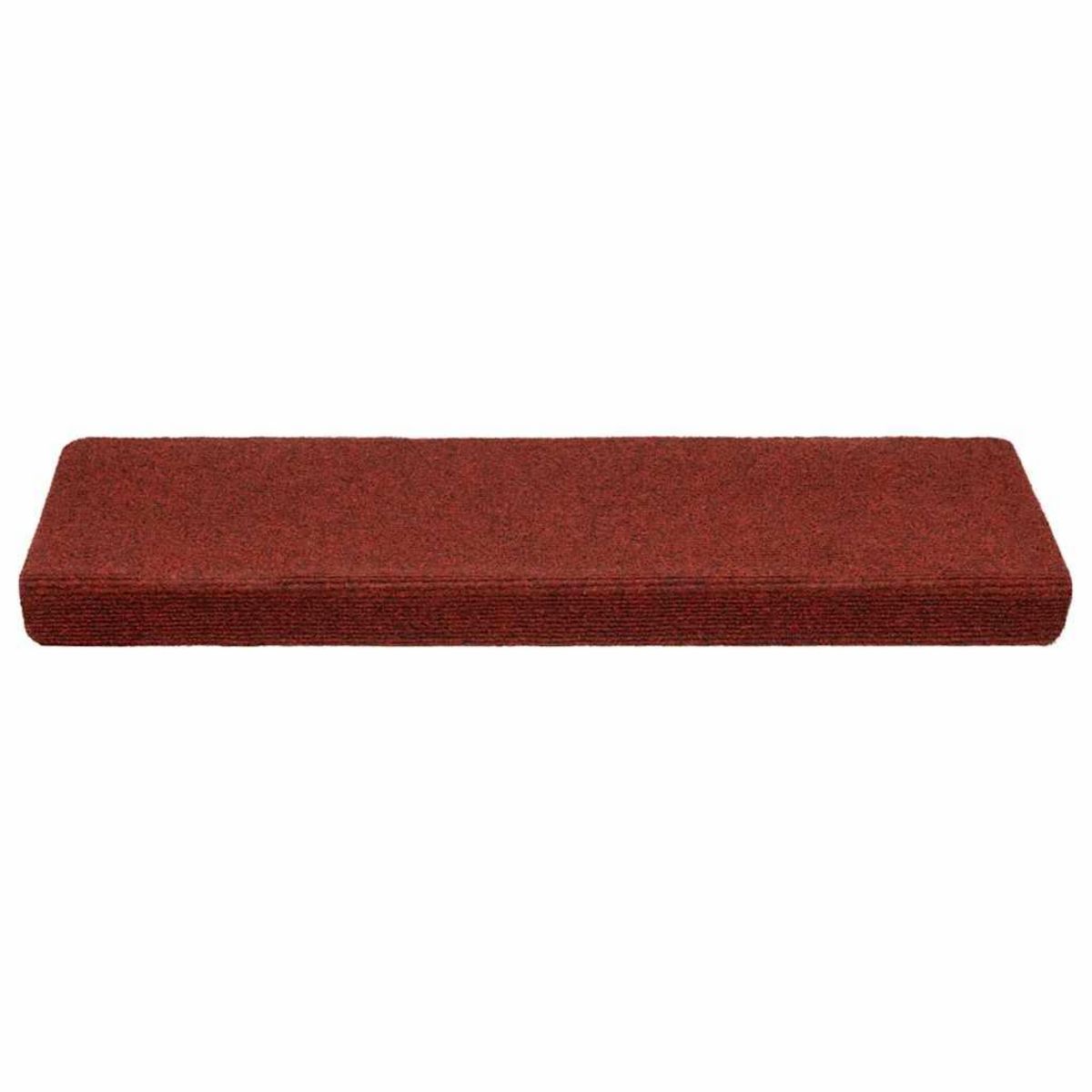 VIDAXL Tapis d'escalier autocollant 20 pcs rouge bordeaux 65x21x4 cm