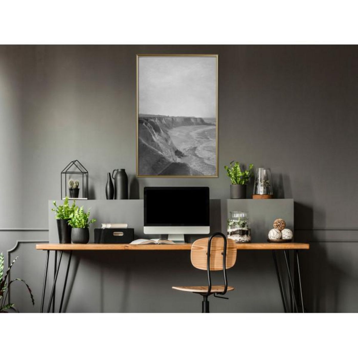 Paris Prix Affiche Murale Encadrée  Sea Against the Land