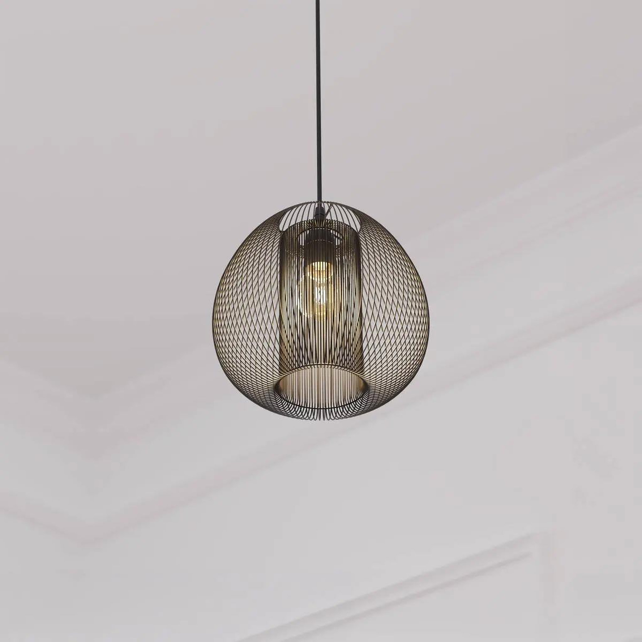 Voir la diapositive 3 : ATMOSPHERA Suspension design en métal  noda  28cm noir