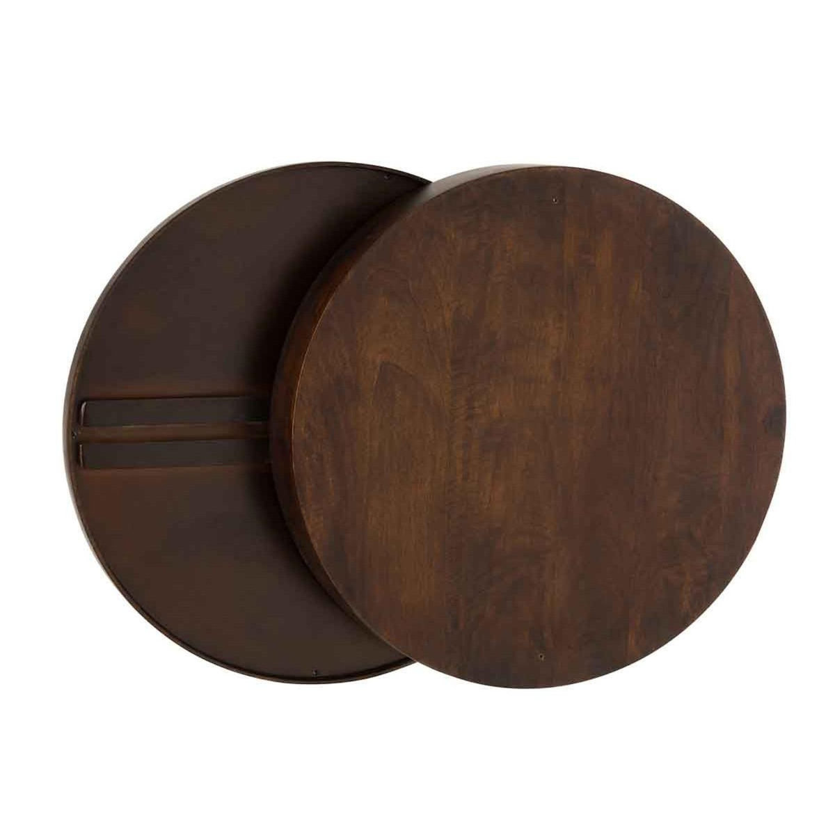 Paris Prix Miroir Mural Coulissant  Gavya  60cm Marron Foncé