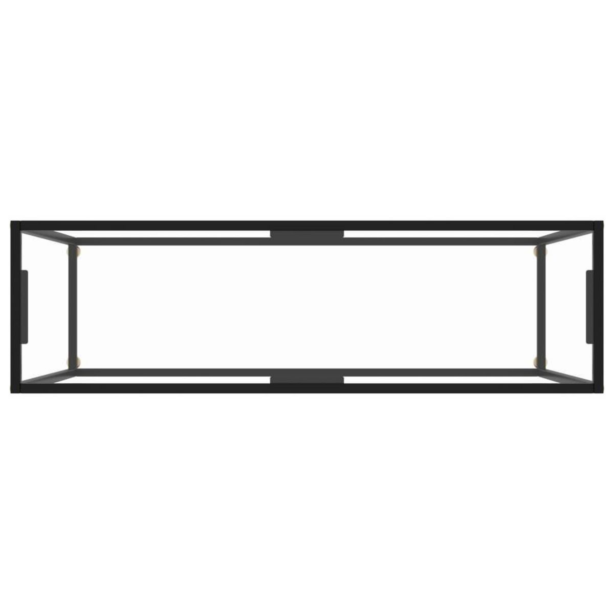 VIDAXL Table console Transparent 120x35x75 cm Verre trempe