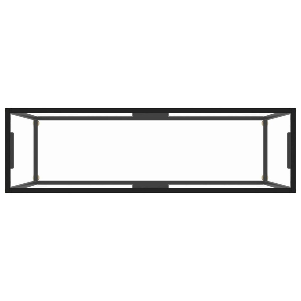 VIDAXL Table console Transparent 120x35x75 cm Verre trempe