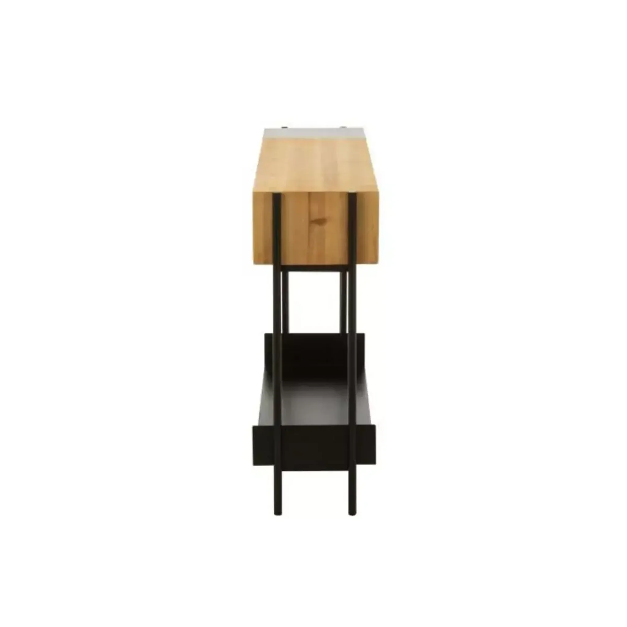 Voir la diapositive 4 : Paris Prix Console en Bois  Tina  120cm Noir & Naturel