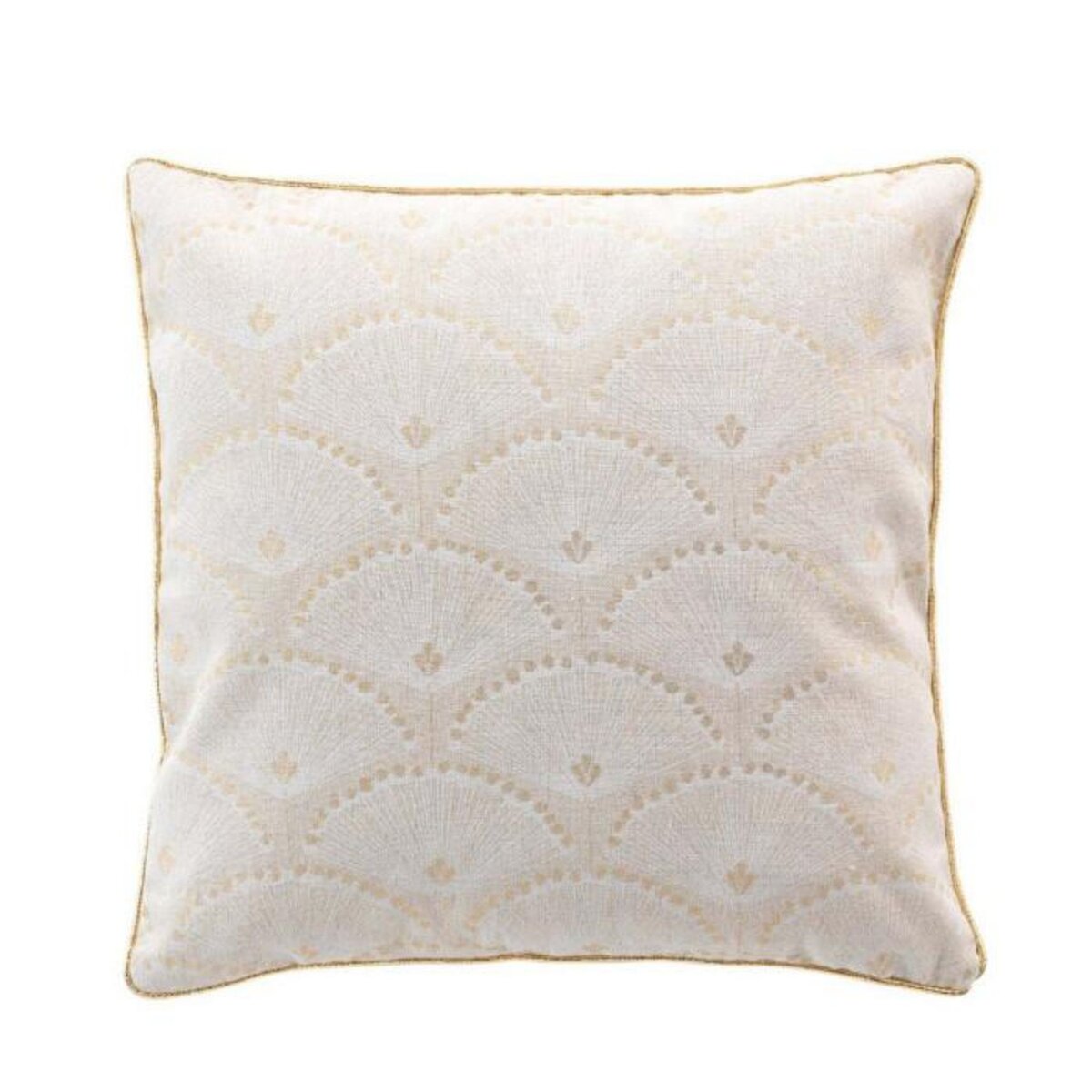 Paris Prix Coussin Déco Imprimé  Lorina  45x45cm Beige