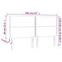 Voir la diapositive 6 : VIDAXL Tetes de lit 4 pcs Creme 80x5x78/88 cm Tissu