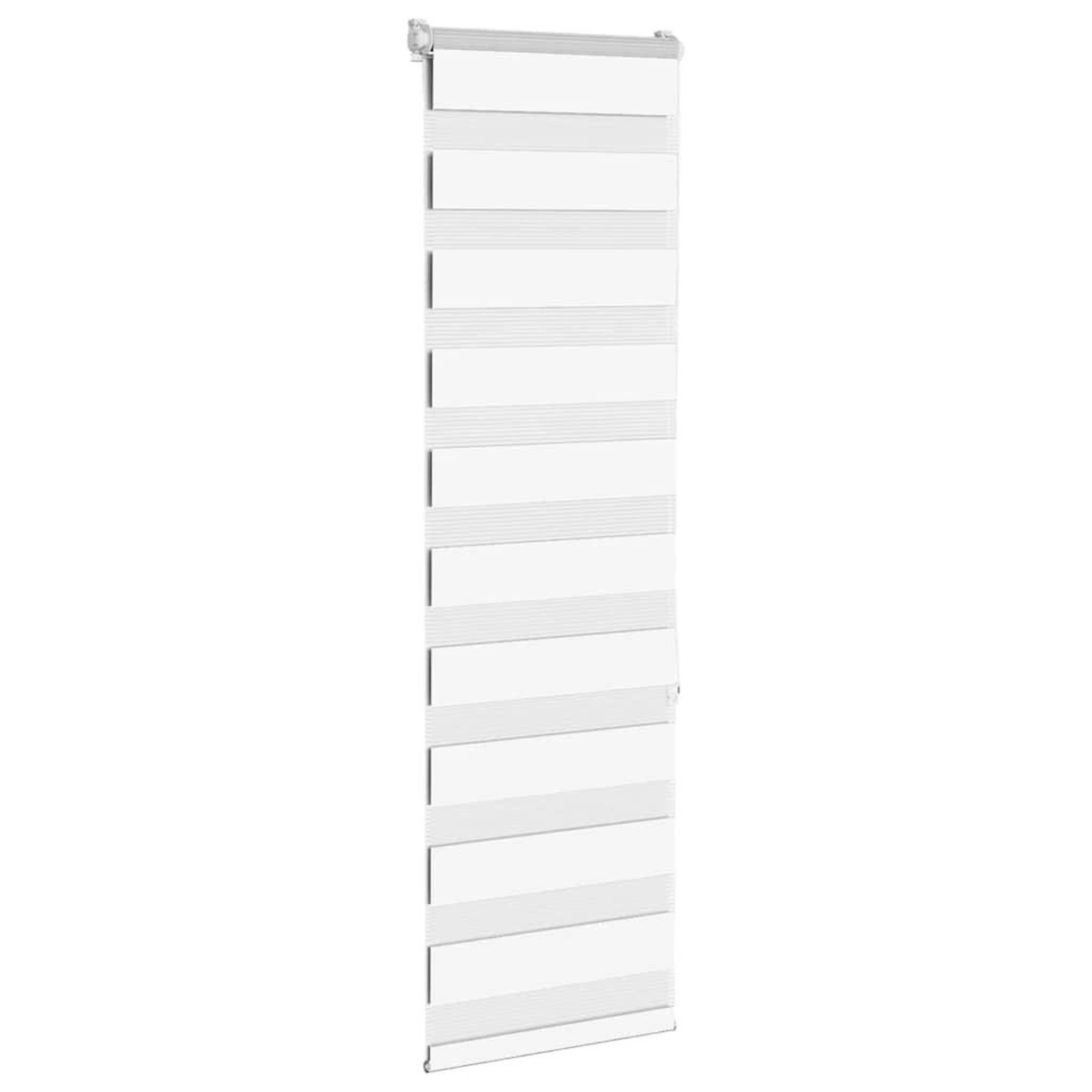 Voir la diapositive 3 : VIDAXL Store zebre blanc 50x150 cm largeur du tissu 45,9 cm polyester