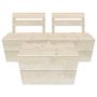 Voir la diapositive 3 : VIDAXL Salon de jardin palette 3 pcs Bois d'epicea impregne