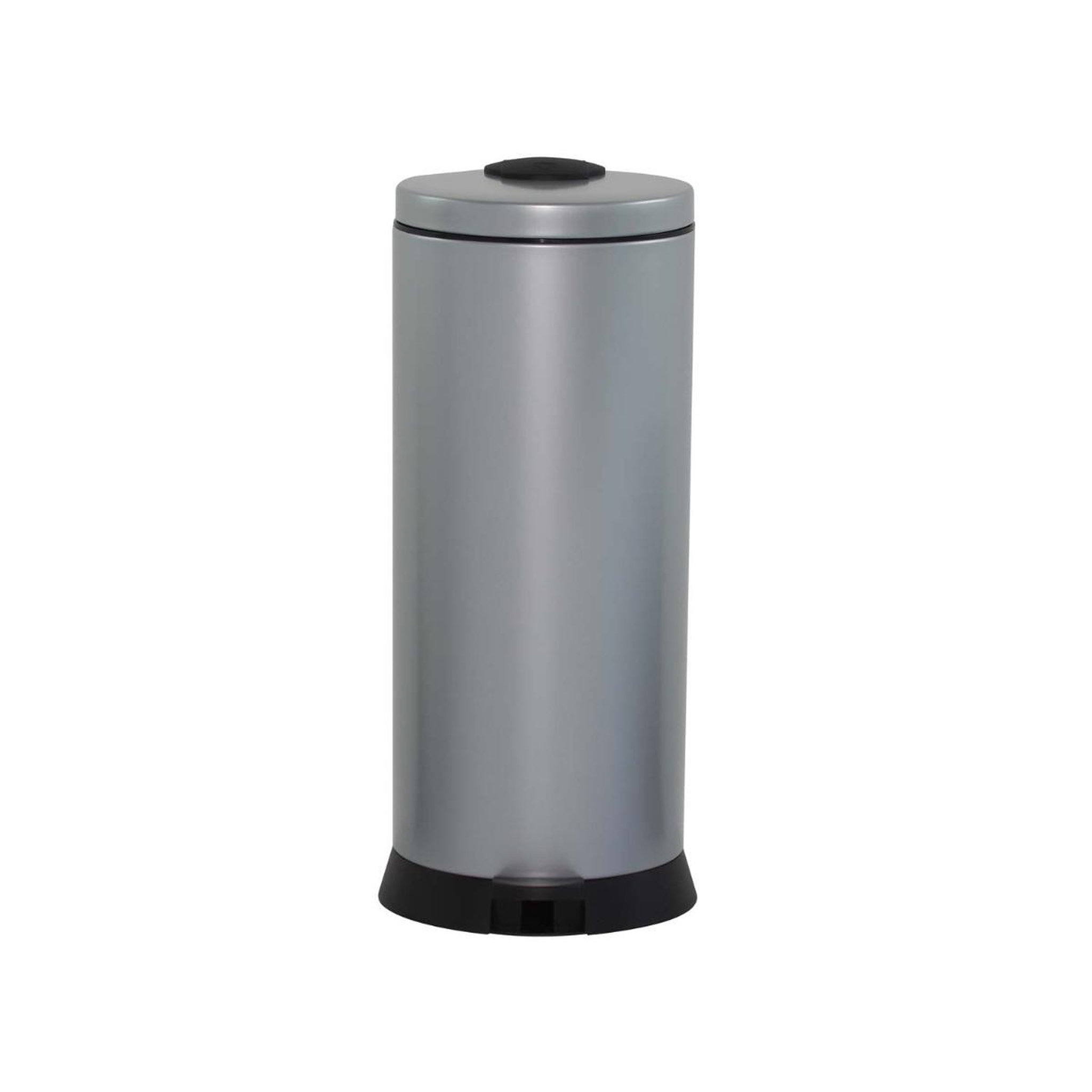 Voir la diapositive 2 : Rossignol Poubelle à pédale 30l gris métal - 94067