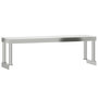 Voir la diapositive 5 : VIDAXL Table de travail de cuisine avec etagere 110x55x120 cm inox