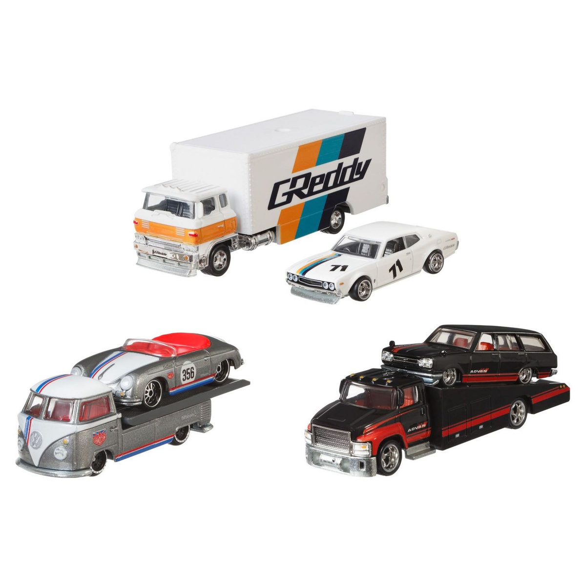 HOT WHEELS Camion Transporteur+Véhicule Hot Wheels 