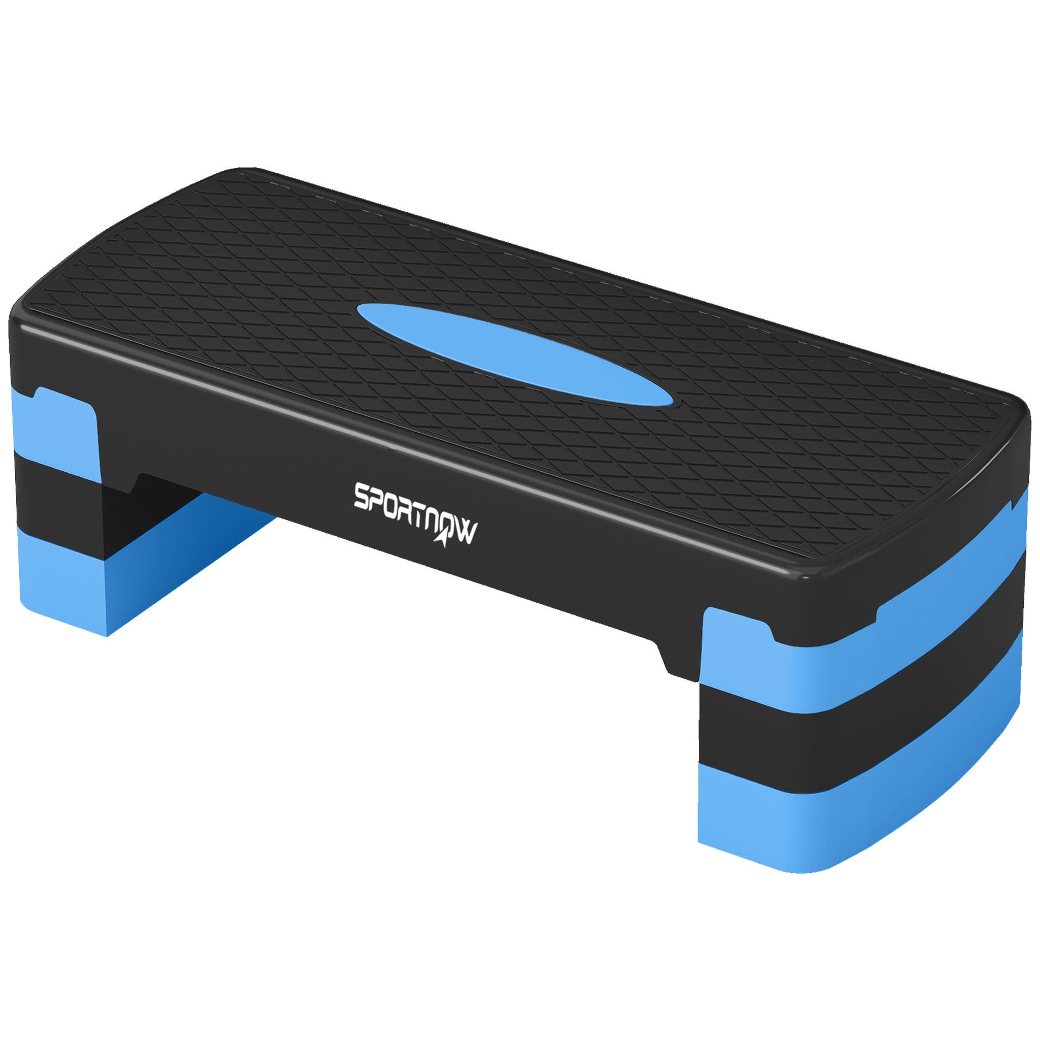 Voir la diapositive 5 : HOMCOM Stepper fitness aérobic hauteur réglable 10/15/20 cm antidérapant bleu