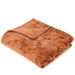 ATMOSPHERA Plaid flanelle  Atmosphera 125x150 Roy. Coloris disponibles : Orange