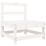 Voir la diapositive 5 : VIDAXL Salon de jardin 5 pcs blanc bois massif de pin